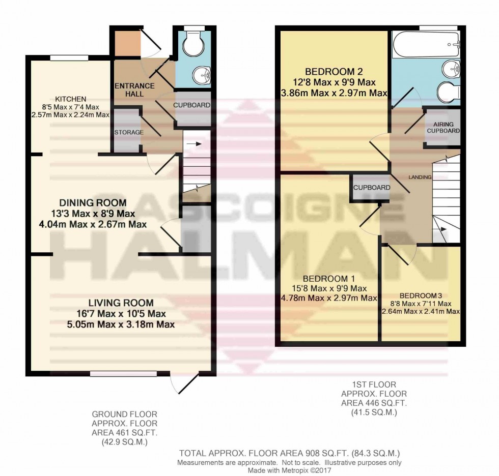 Floorplan for Chartwell Drive, Baguley, Manchester