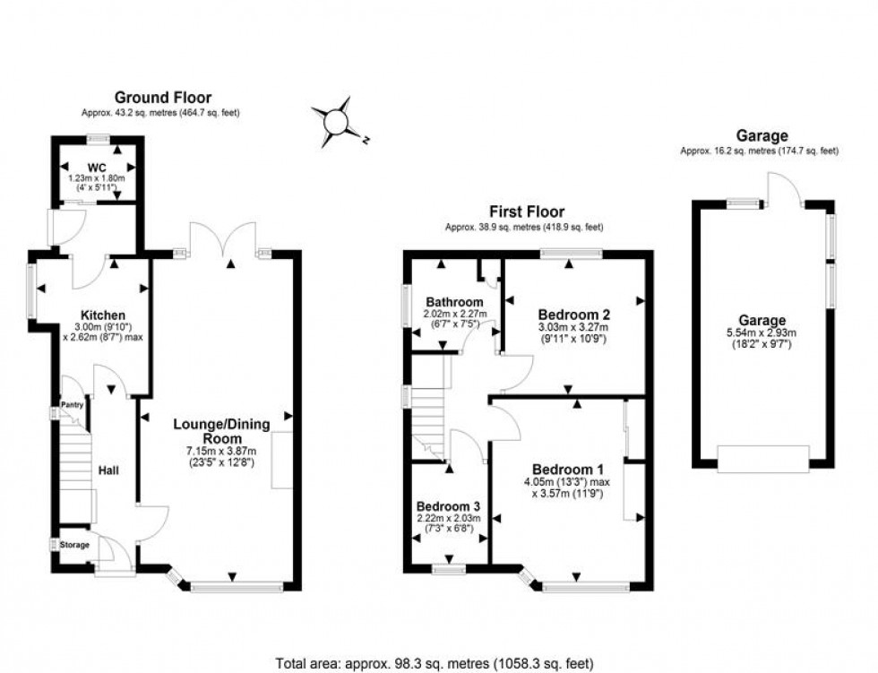 Floorplan for Doric Avenue, Frodsham
