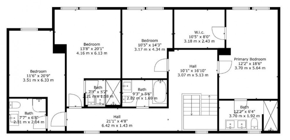 Floorplan for High specification 3241 square feet barn in Stoke Hall Lane near Nantwich