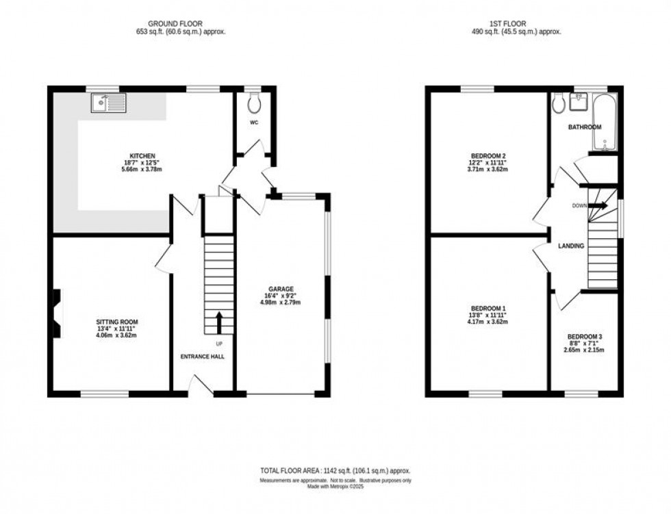 Floorplan for Jodrell Meadow, Whaley Bridge, High Peak