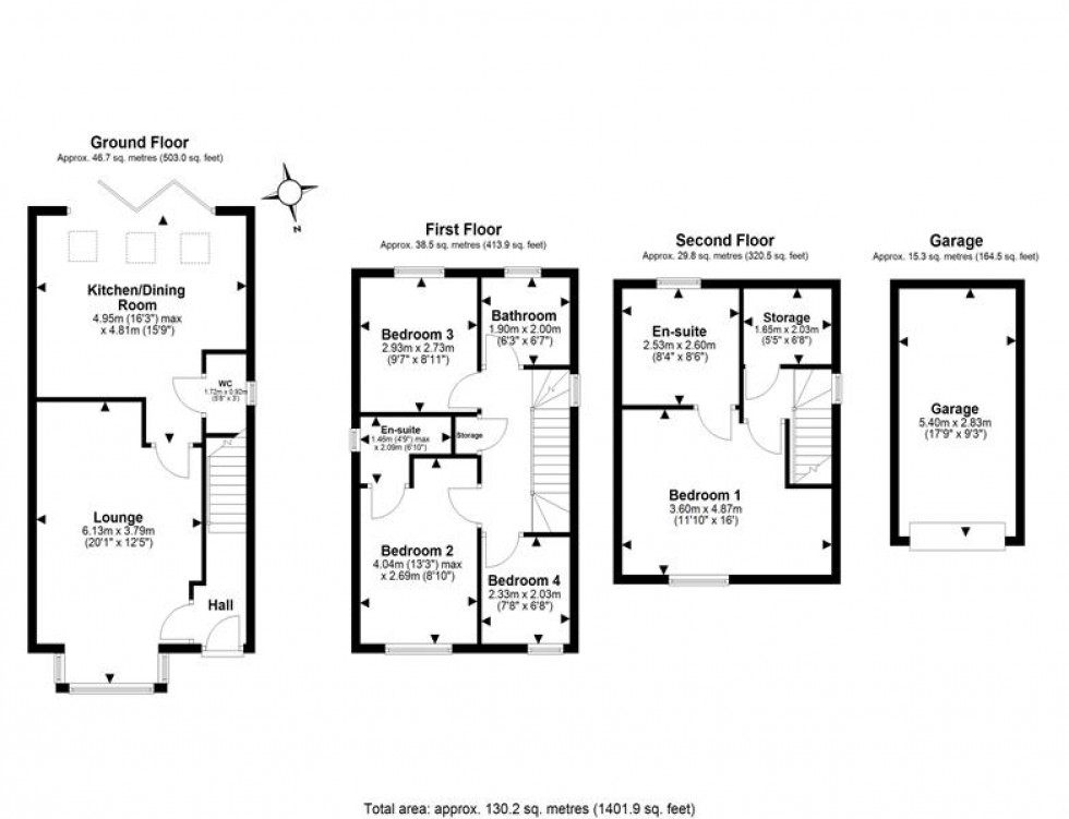 Floorplan for Cable Drive, Helsby, Frodsham