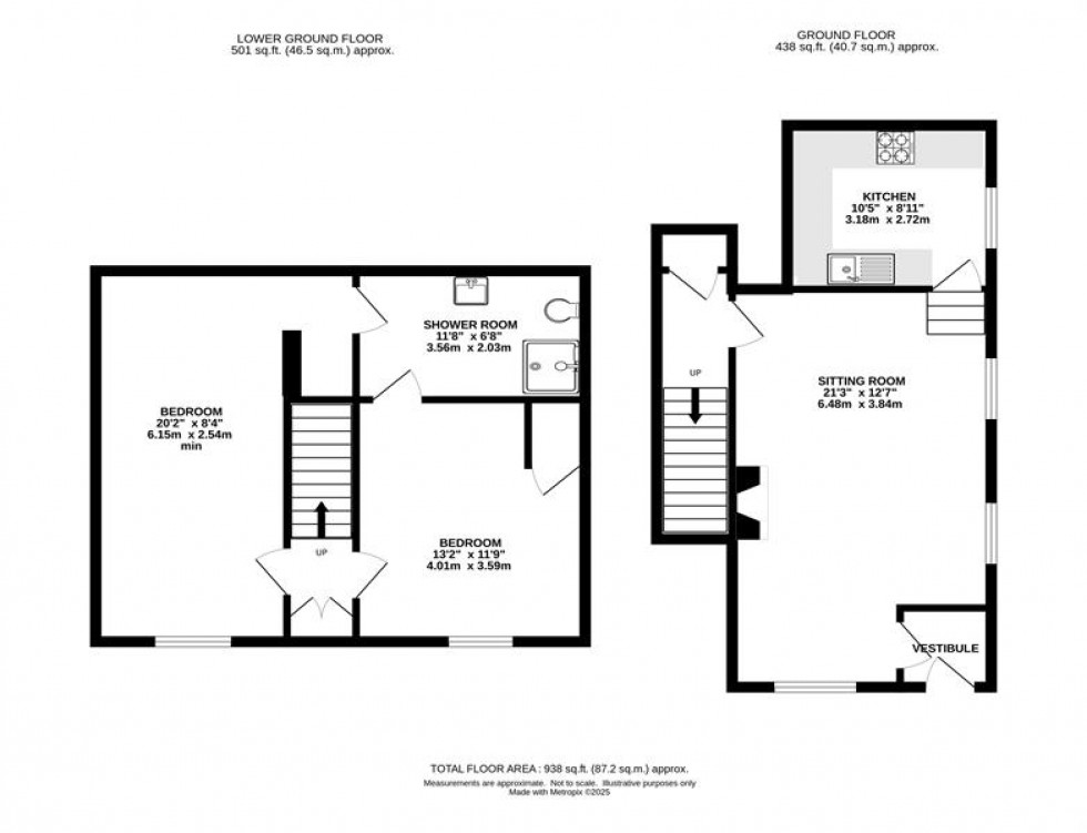 Floorplan for Hayfield, High Peak