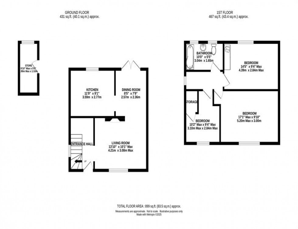 Floorplan for Calcot Walk, Manchester