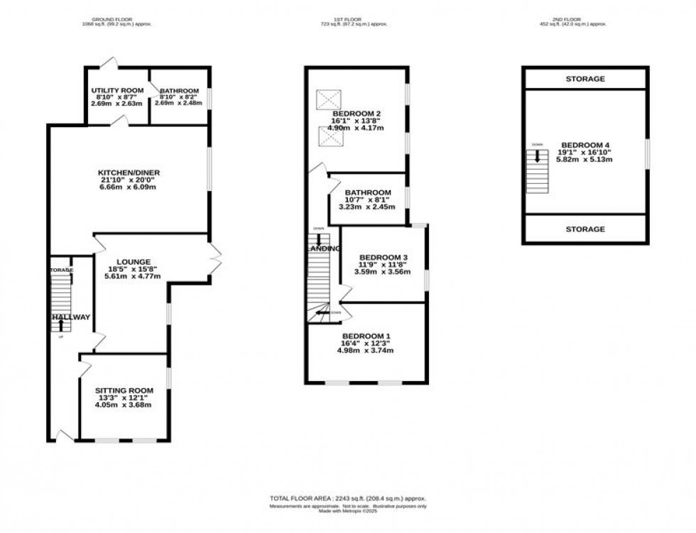 Floorplan for Newhall Street, Macclesfield