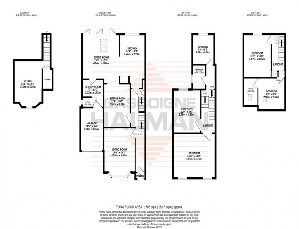 Floorplan for Baxter Road, Sale