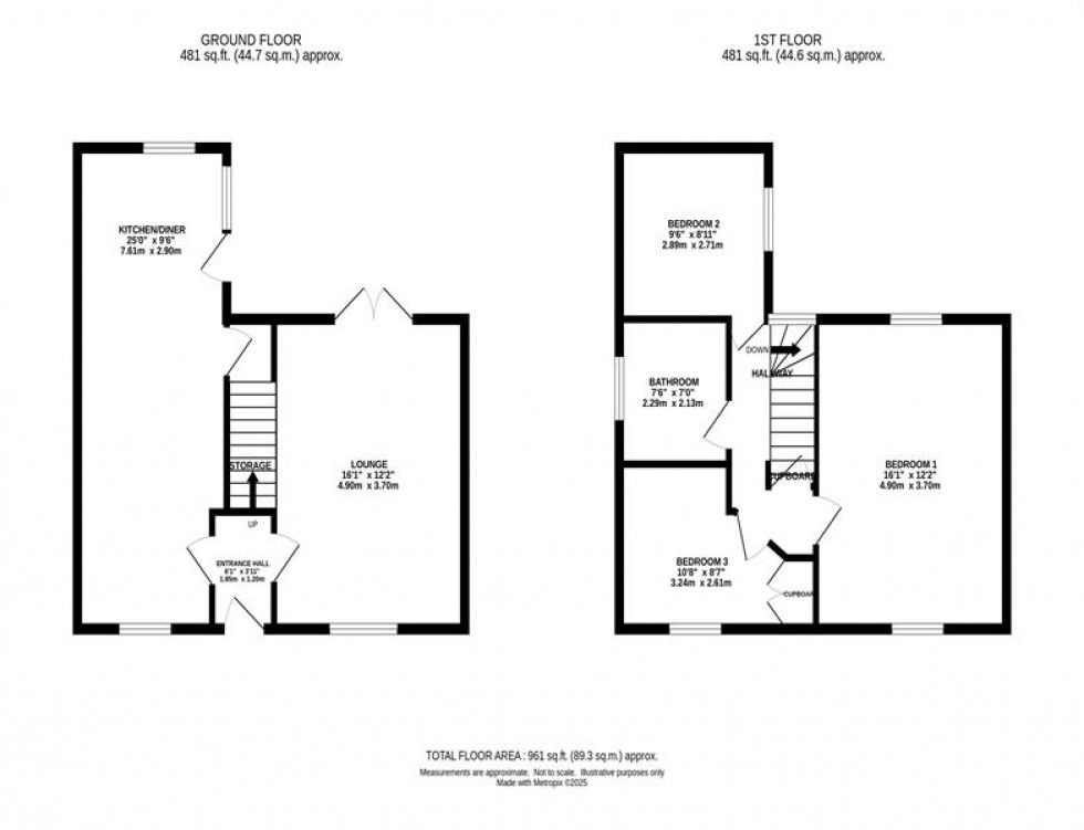 Floorplan for St. Pauls Road, Macclesfield
