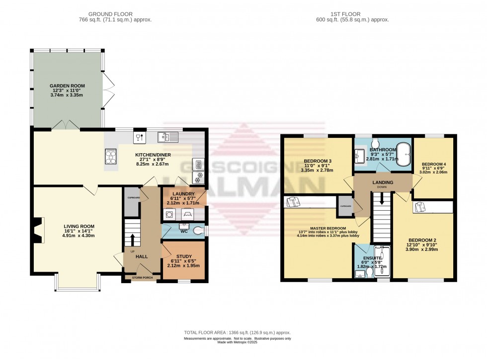 Floorplan for Earls Way, Glossop