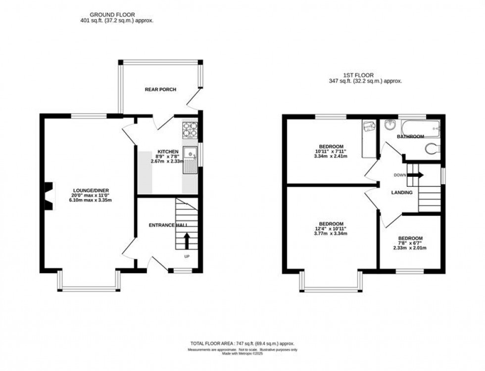 Floorplan for Buxton Road, Chapel-En-Le-Frith, High Peak