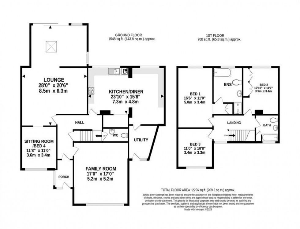 Floorplan for Haslemere Avenue, Hale Barns