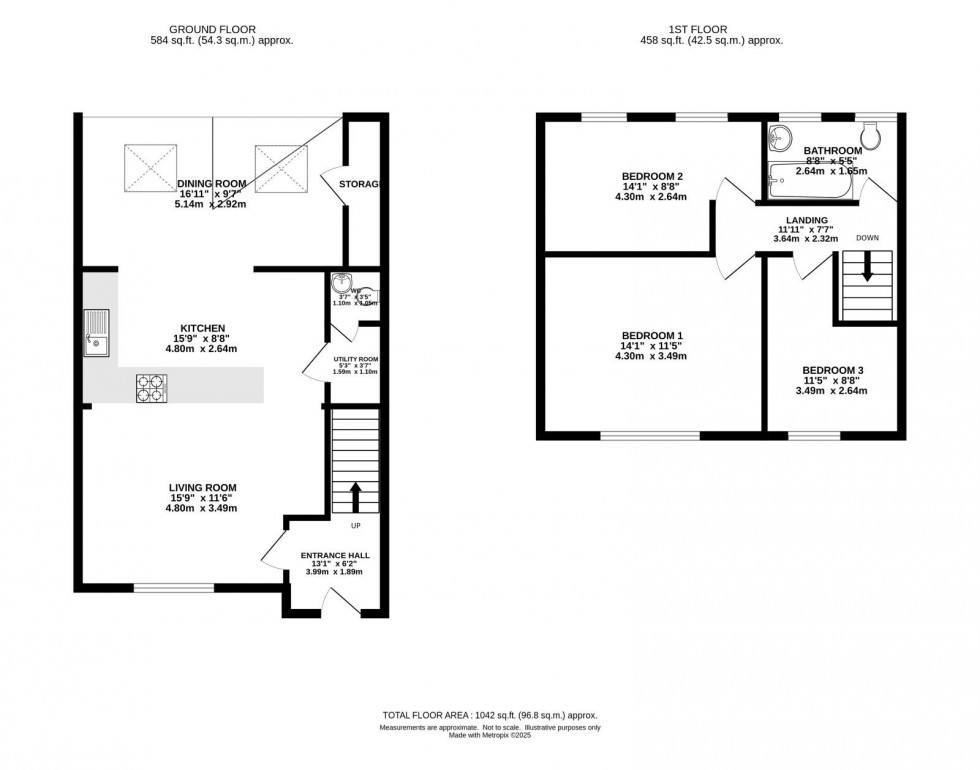 Floorplan for Darley Avenue, Chorlton