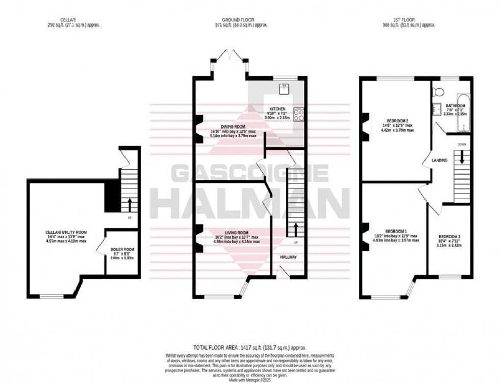 Floorplan for Oakfield Road, Davenport, Stockport
