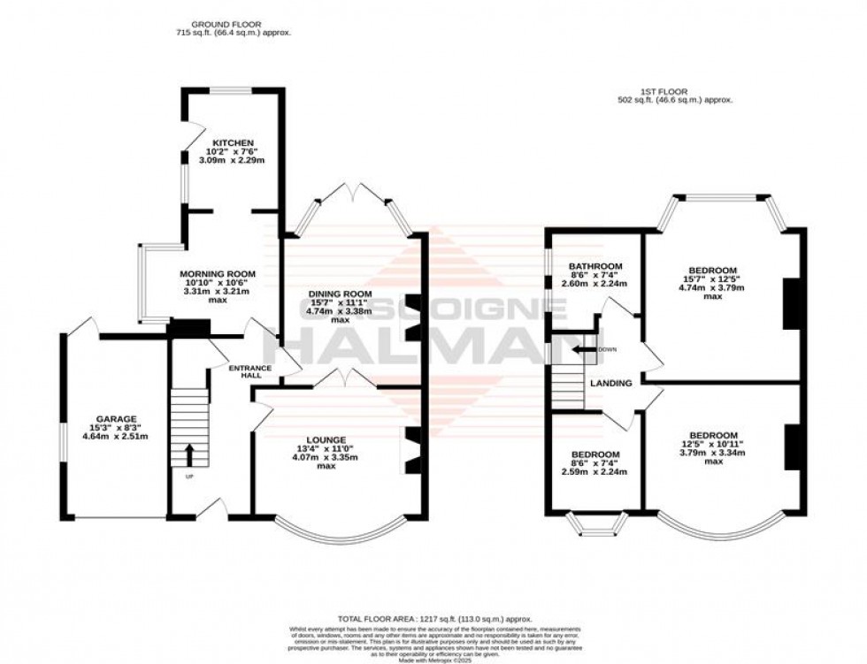 Floorplan for Barnfield Crescent, Sale