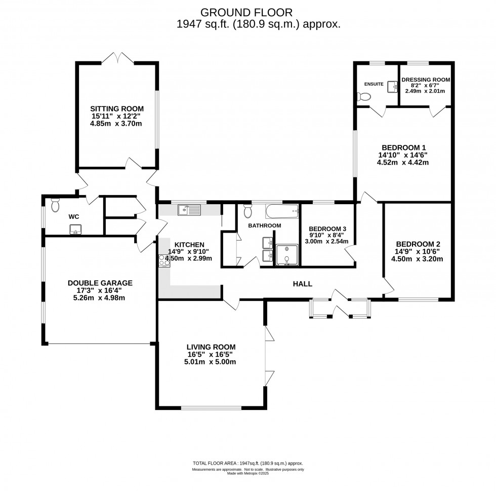 Floorplan for Mere, Knutsford