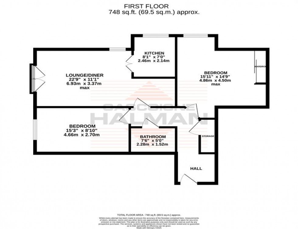 Floorplan for Whitebrook Court, Whitehall Road, Sale