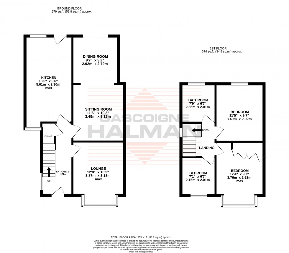 Floorplan for Norton Avenue, Sale