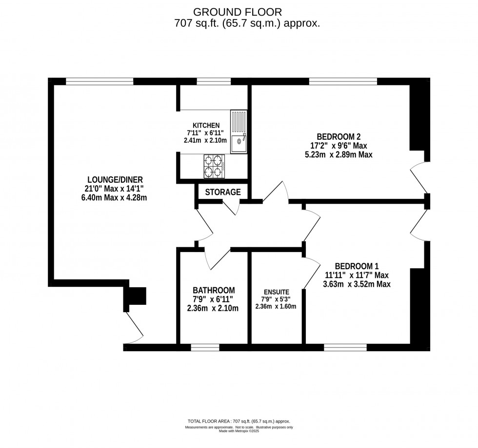 Floorplan for The Clock Tower, Elphins Drive, Warrington