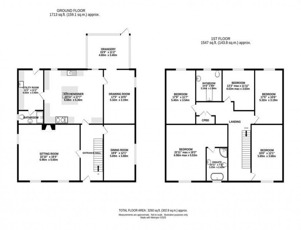 Floorplan for Chapel-En-Le-Frith, High Peak