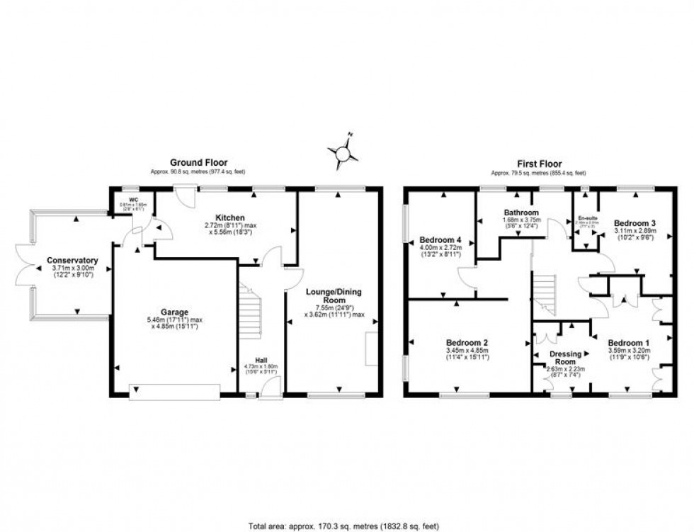 Floorplan for Blue Hatch, Frodsham