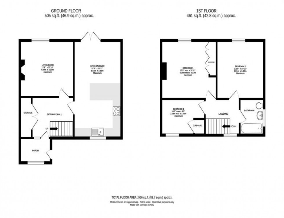 Floorplan for Carver Avenue, Cranage