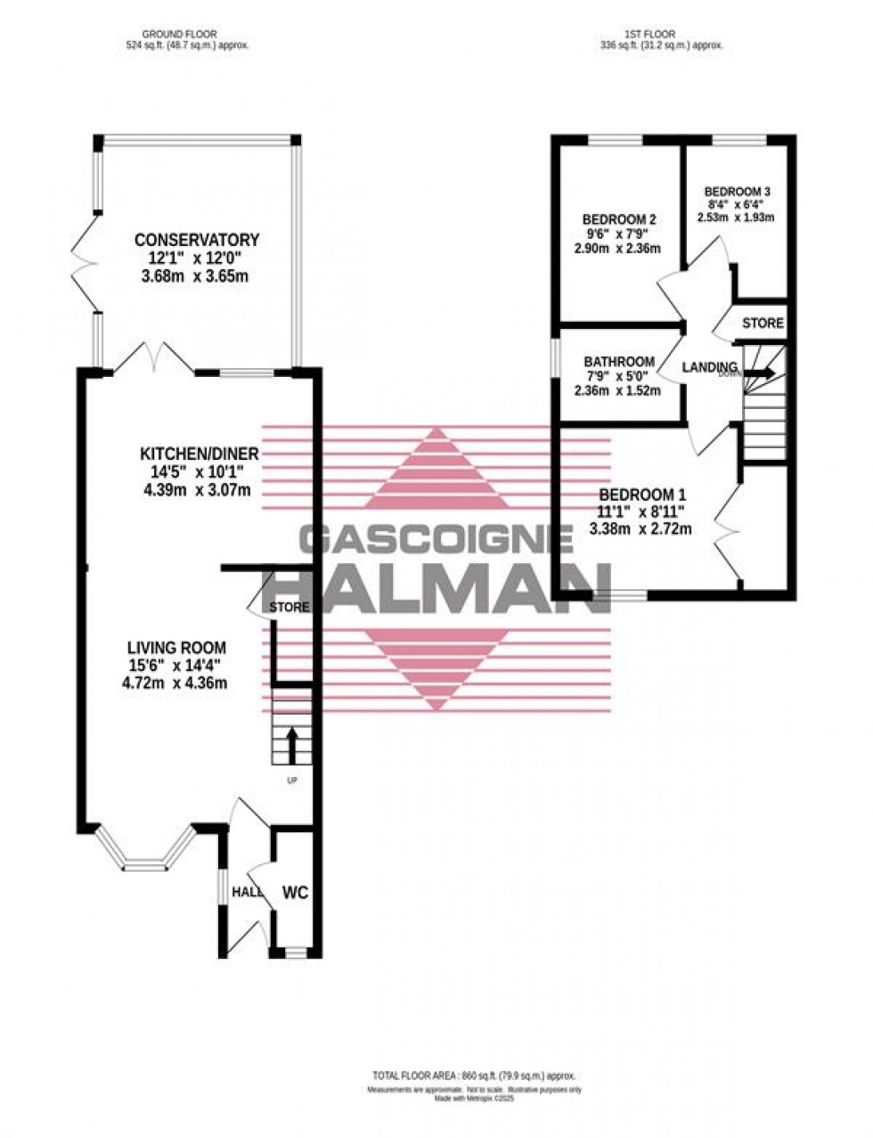 Floorplan for Abbeydale Close, Cheadle Hulme
