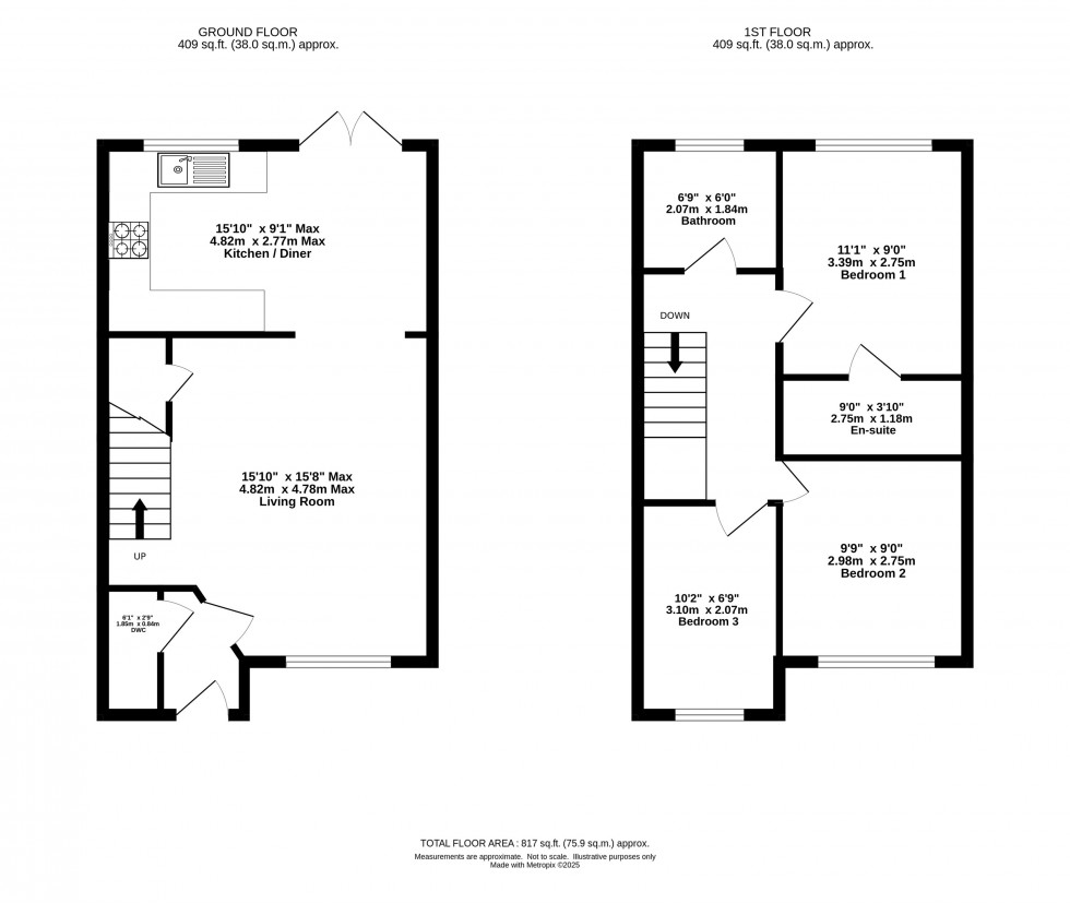 Floorplan for Rennie Drive, Warrington