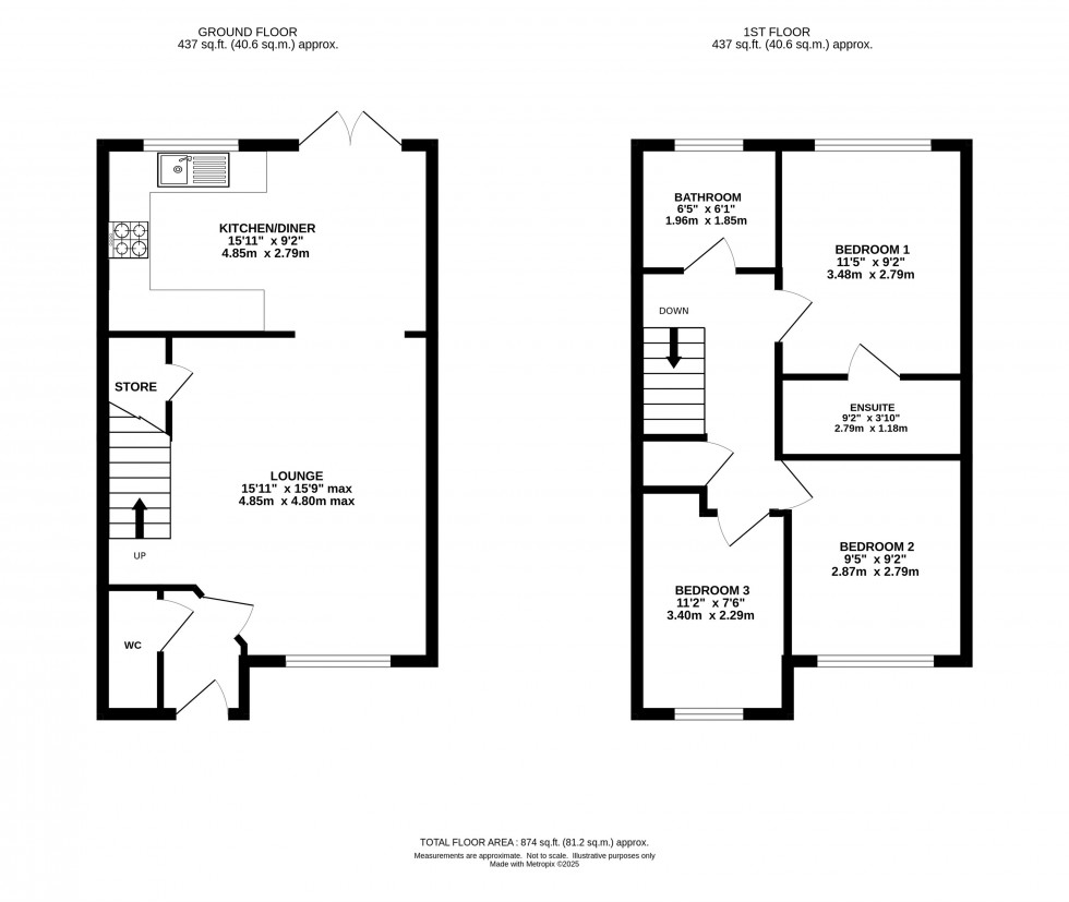 Floorplan for Rennie Drive, Warrington