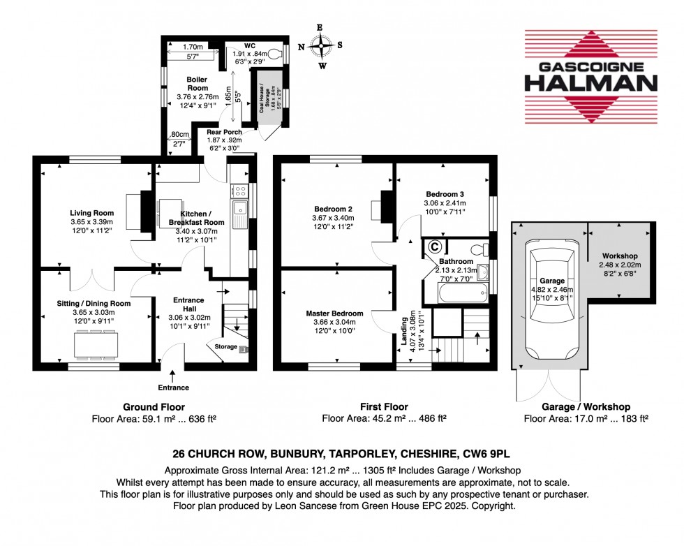 Floorplan for Church Row, Bunbury, Tarporley