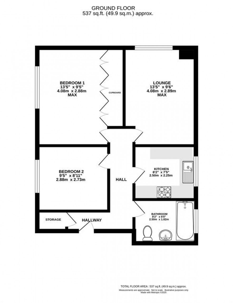 Floorplan for Dalton Court, Derby Road, Heaton Moor