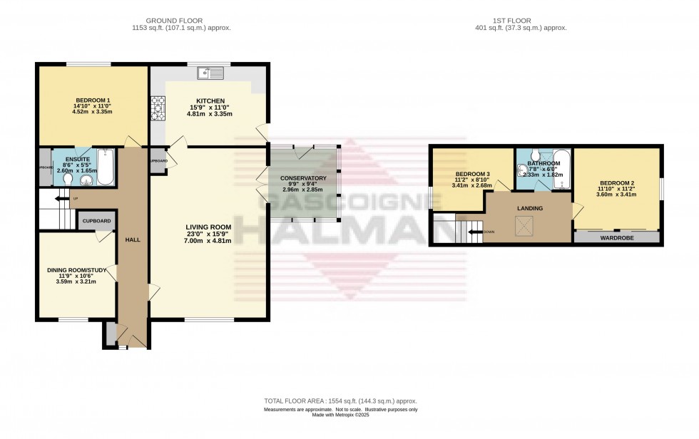 Floorplan for Thomas Street, Glossop