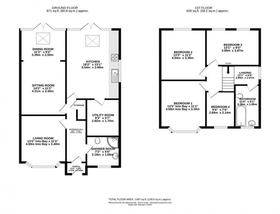 Floorplan for Mellington Avenue, East Didsbury
