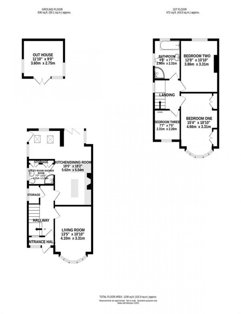 Floorplan for Gladstone Grove, Heaton Moor, Stockport