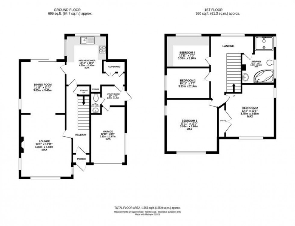 Floorplan for Cleveland Road, Heaton Moor