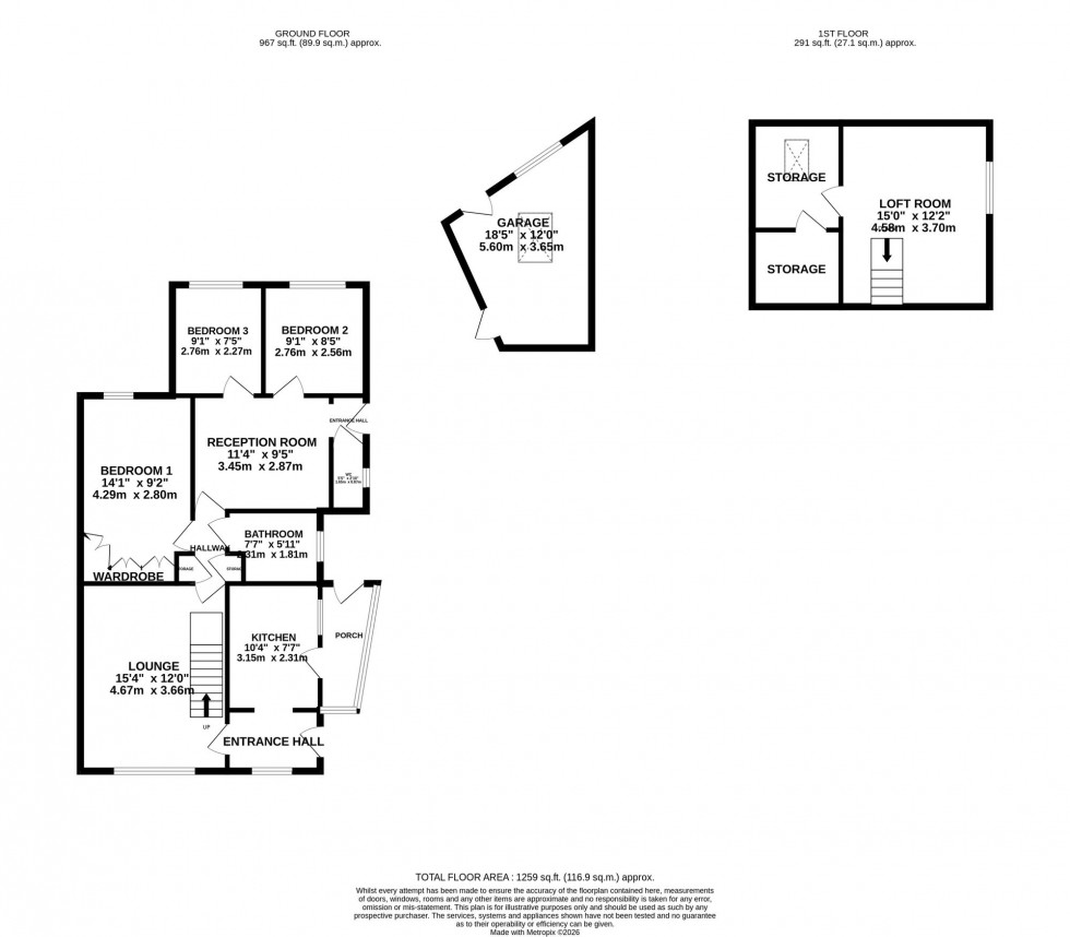 Floorplan for Alder Avenue, Poynton, SK12