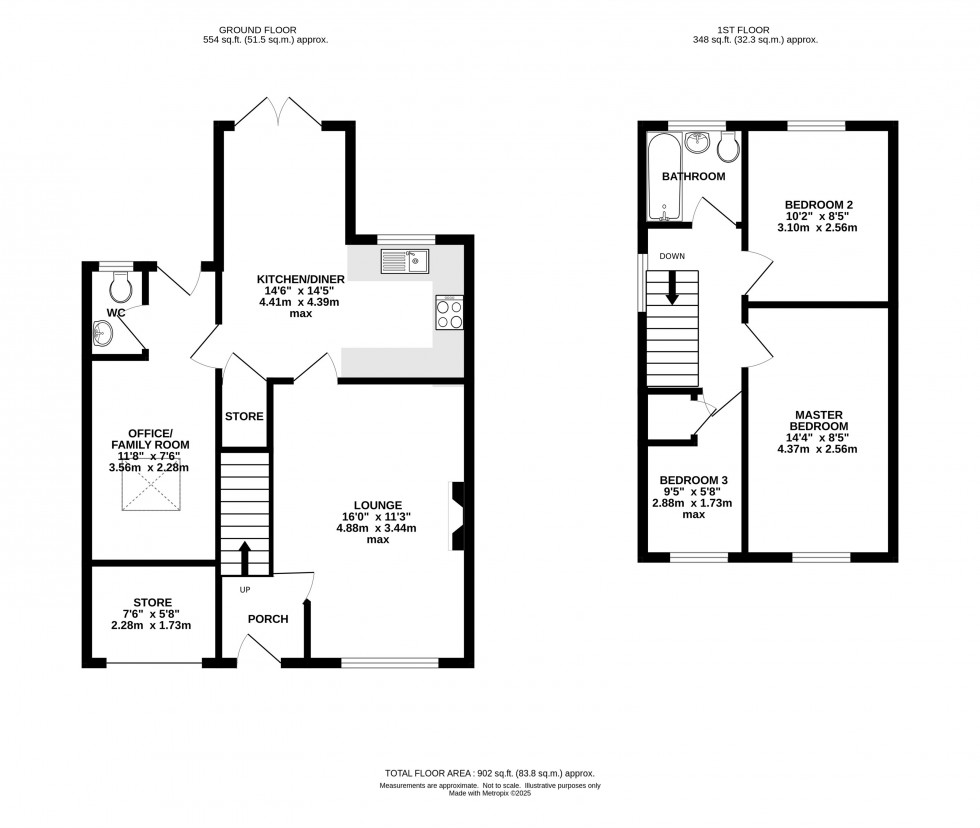 Floorplan for Tytherington Drive, Macclesfield