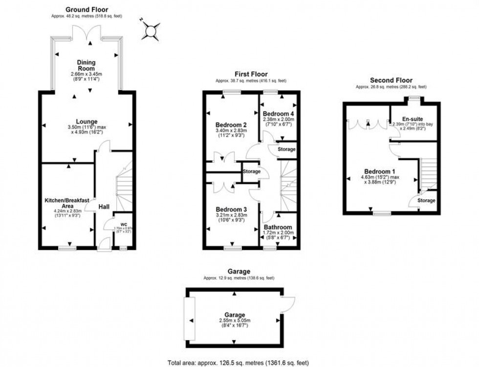Floorplan for Anvil Close, Elton, Chester
