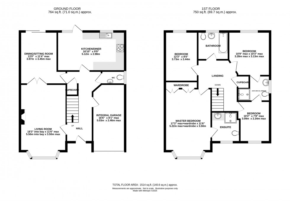 Floorplan for Bramble Close, Middlewich