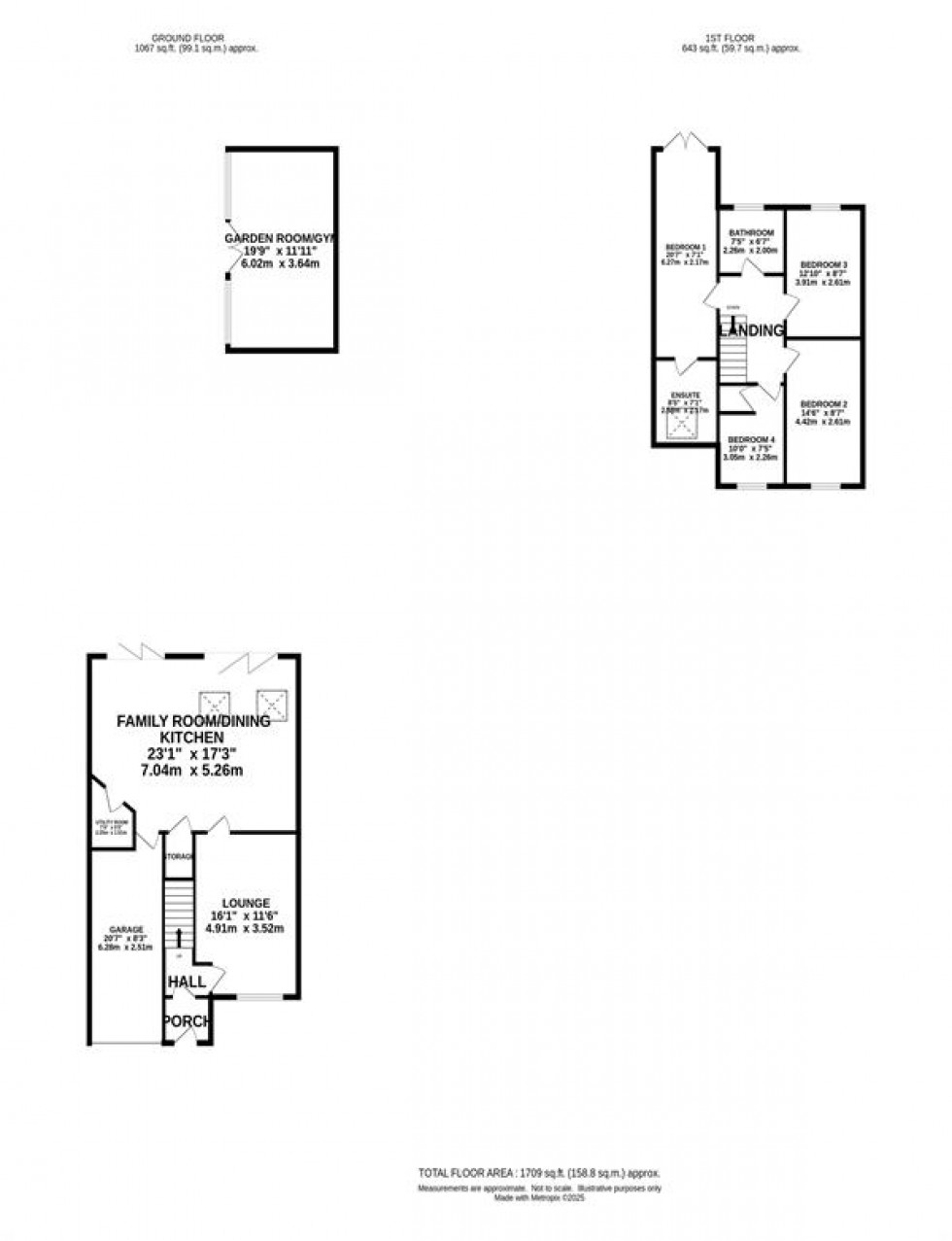Floorplan for Tytherington Drive, Tytherington