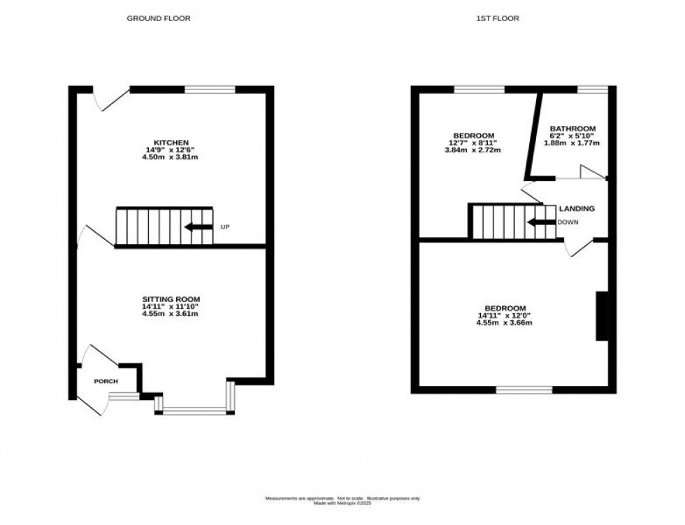Floorplan for Laneside Road, New Mills, High Peak