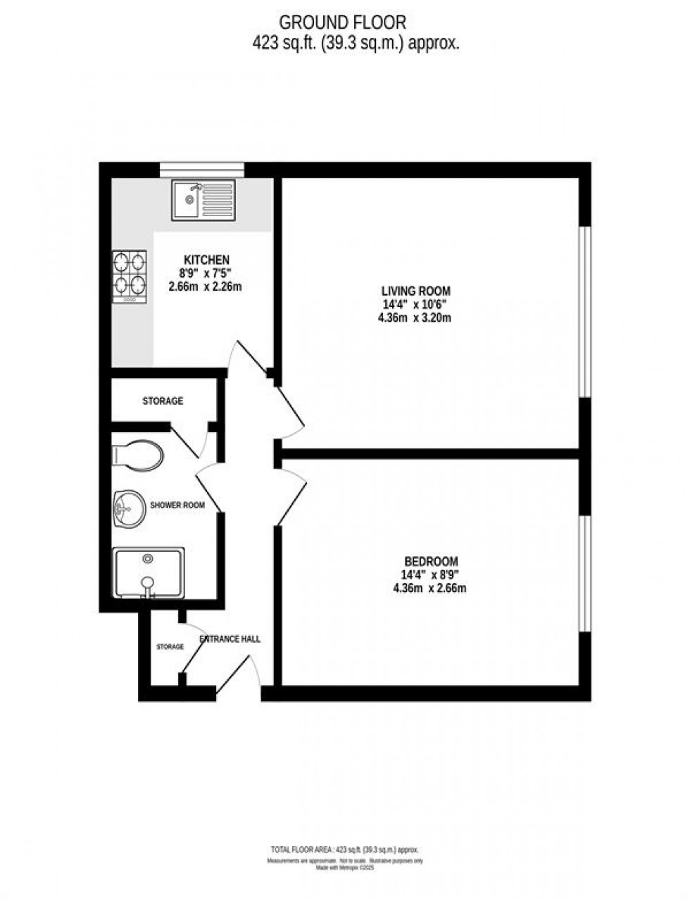 Floorplan for Cranbourne Court, Cranbourne Road, Heaton Moor