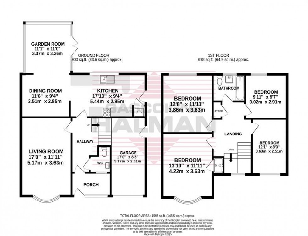 Floorplan for Betleymere Road, Cheadle Hulme, Cheadle