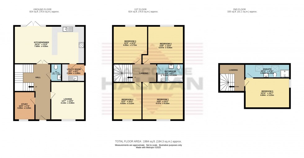 Floorplan for Adderley Place, Glossop