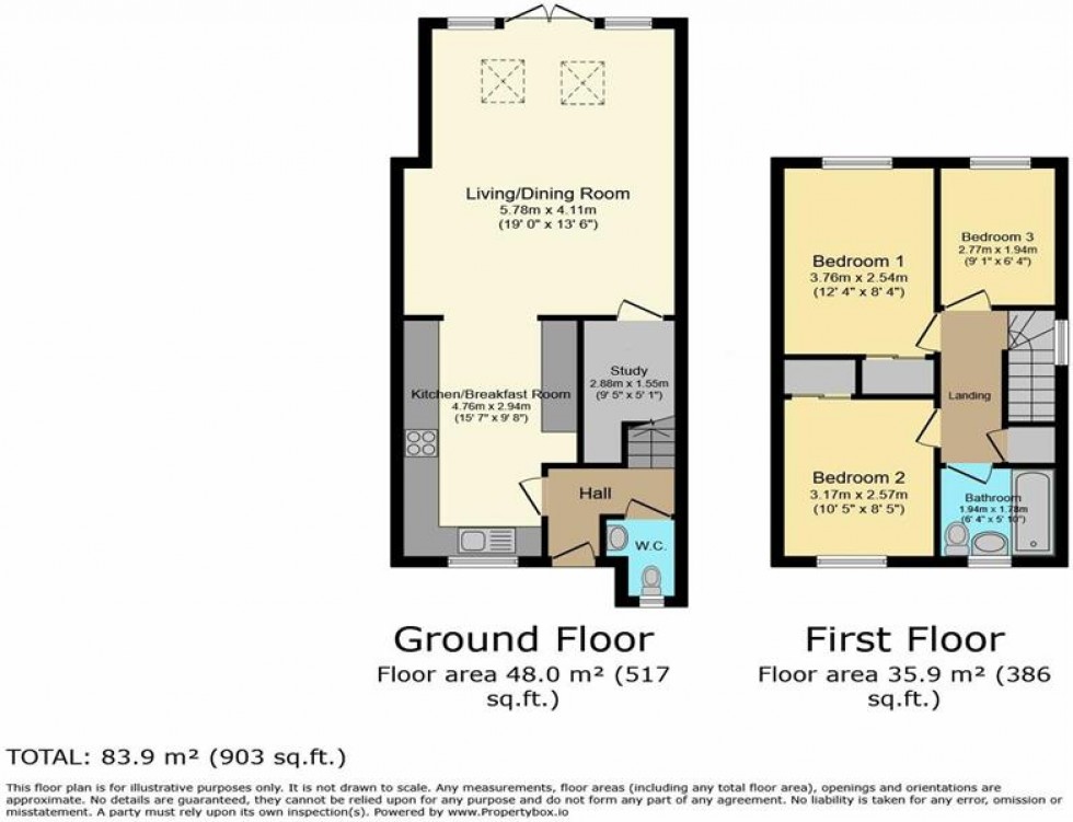 Floorplan for Brambles Chase, Cuddington, Northwich