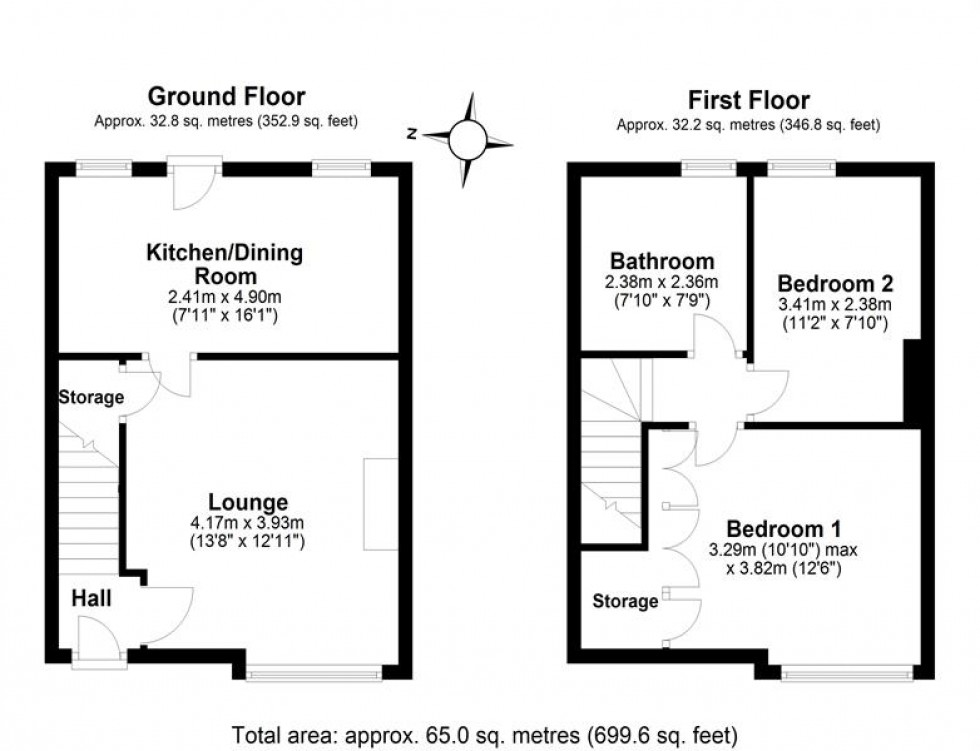 Floorplan for Crosland Terrace, Helsby, Frodsham