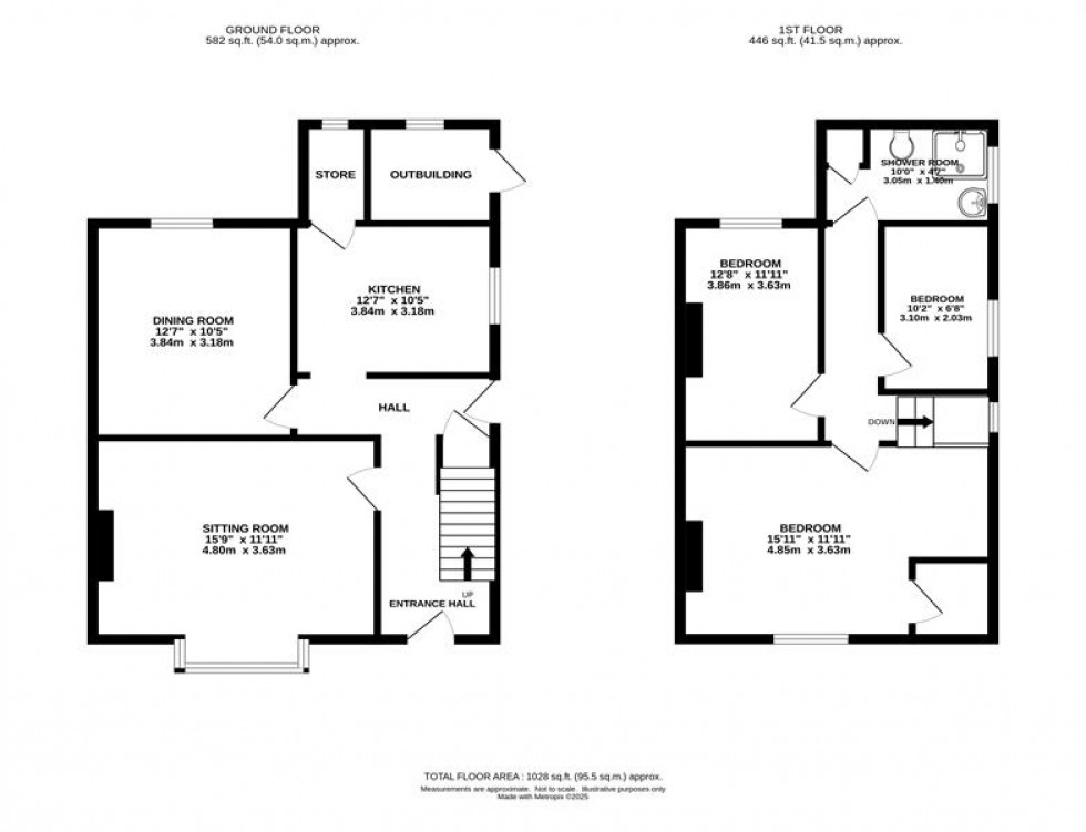 Floorplan for Whaley Bridge, High Peak
