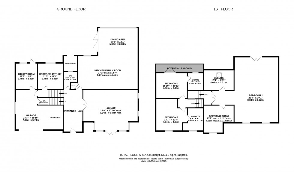 Floorplan for Congleton Close, Alderley Edge