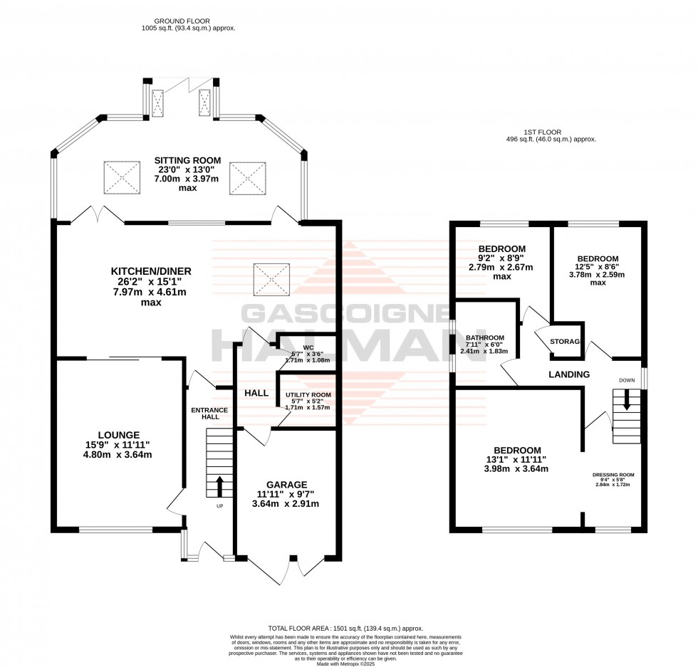 Floorplan for Stoneleigh Avenue, Sale