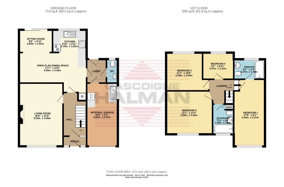 Floorplan for Southbrook Close, Hadfield, Glossop