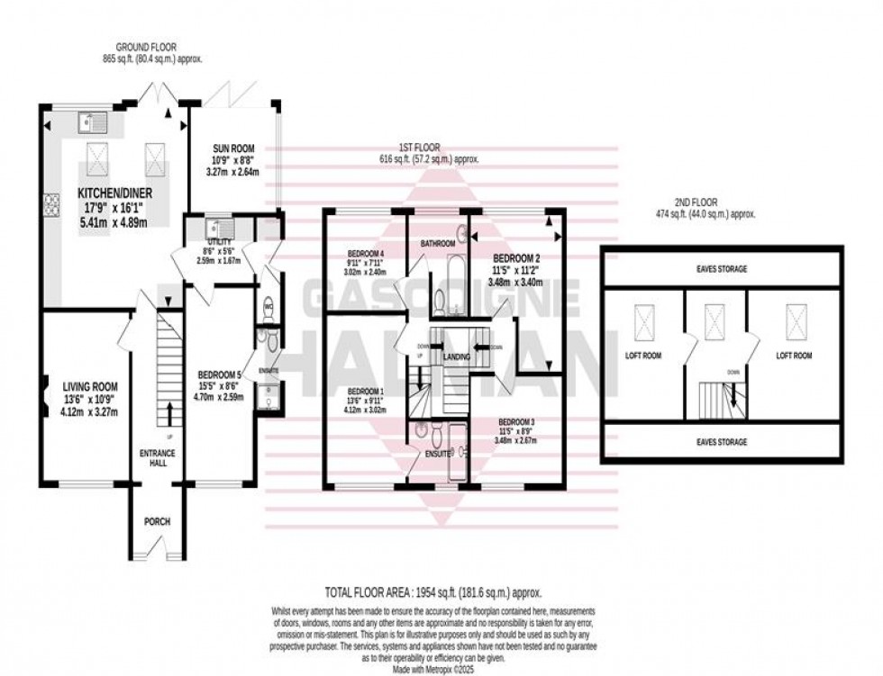 Floorplan for Tideswell Close, Heald Green