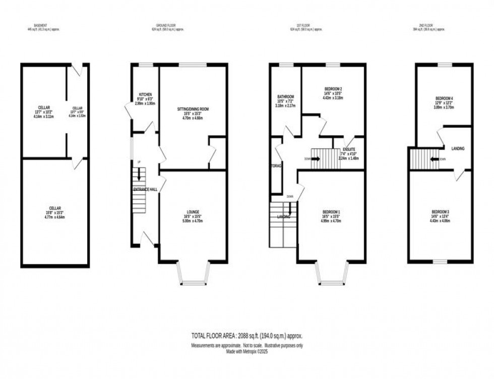 Floorplan for Whalley Hayes, Macclesfield