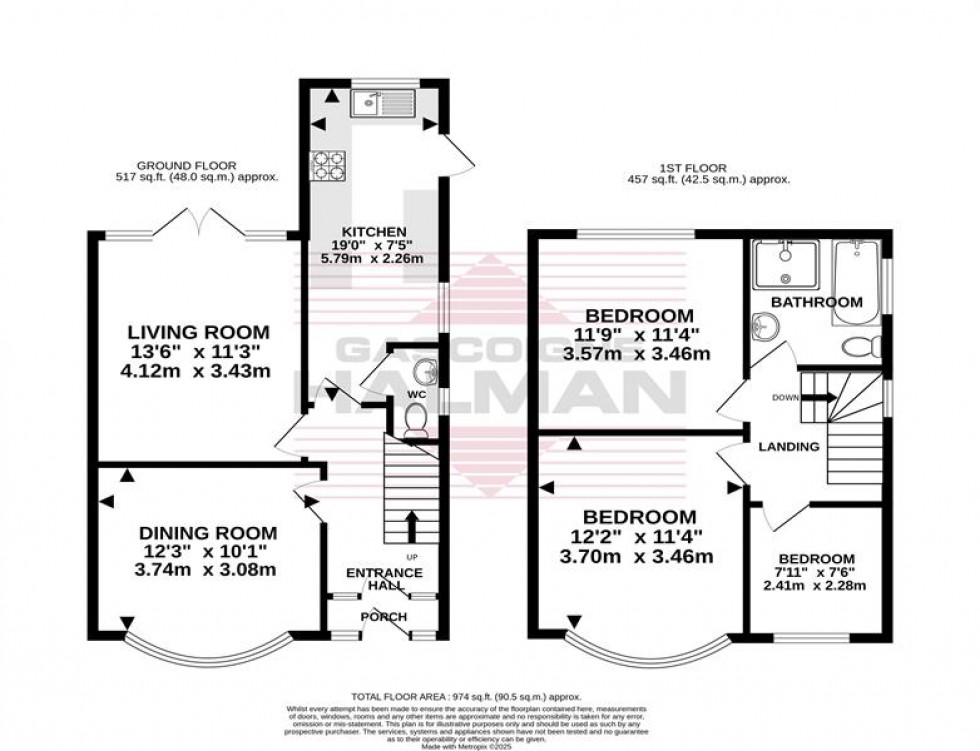 Floorplan for High Crest Avenue, Gatley, Stockport
